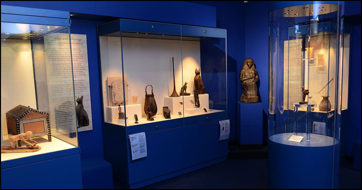 Ancient Egypt room inside Durham University's Oriental Museum